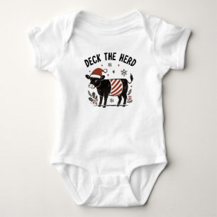 Body Ceinture de bébé Noël Beltie Vache Galloway à cour