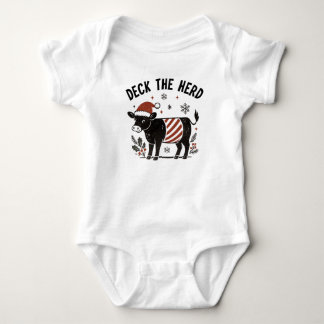 Body Ceinture de bébé Noël Beltie Vache Galloway à cour