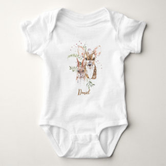 Body Cerf et lapin Floral Corps bébéCostume