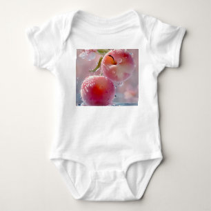Body Cerises et fleurs baisées - Bodysuit bébé