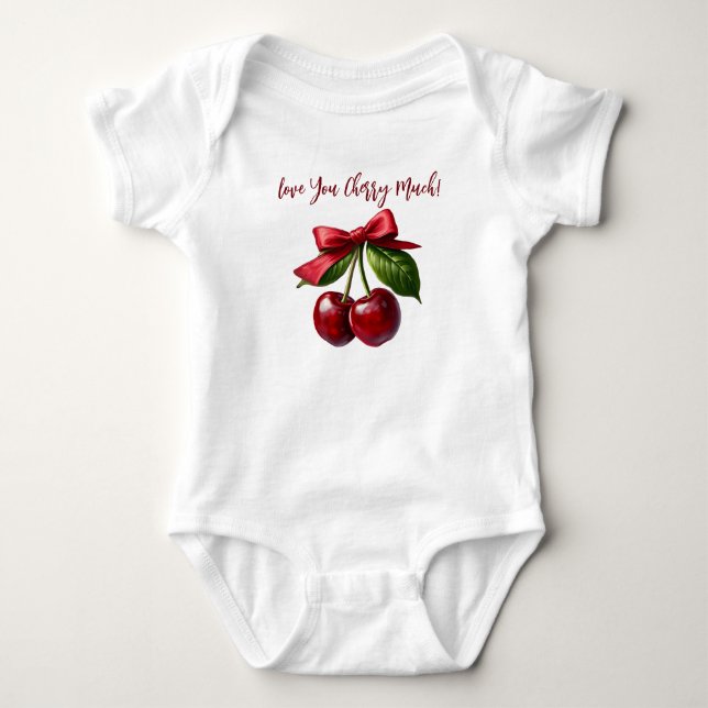 Body Cerises et un Bow-Love vous Cherry Beaucoup (Devant)