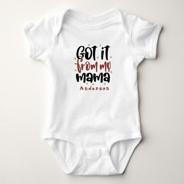 Body C'est De Mamma Nom Personnalisé Mignon (Devant)