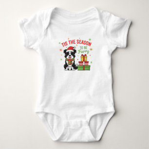 Body C'est la saison d'être un bébé Border Collie poilu