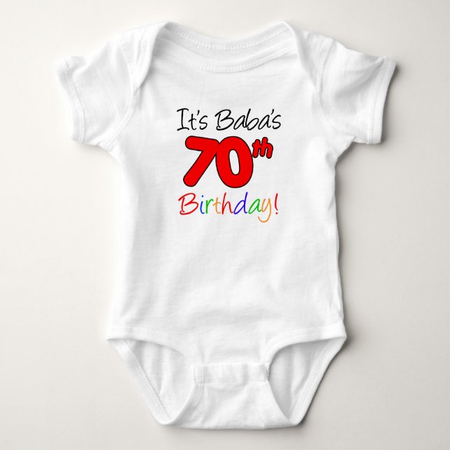 Body C'est l'anniversaire des 70 ans de Baba (Devant)