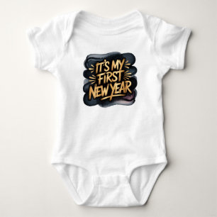 Body C'est ma première nouvelle année en cadeau noir et