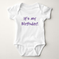 C'est mon anniversaire ! Texte mauve personnalisab