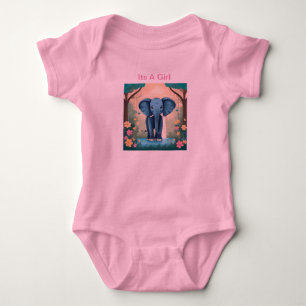 Body C'Est Une Fille Bleue Baby Elephant,