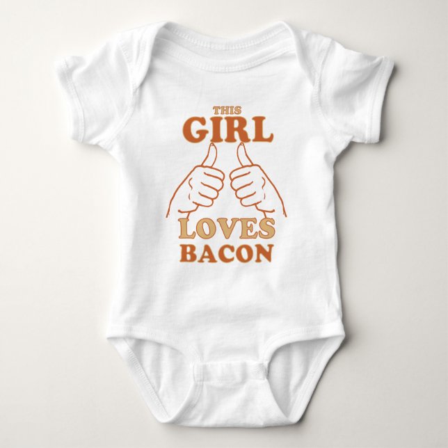 Body Cette FILLE aime Bacon Bacon Amour Idée cadeau (Devant)