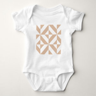 Body Chaleureux Beige Géométrique Motif
