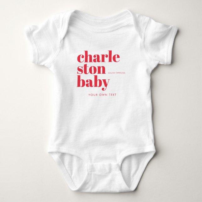 Body Charleston Caroline du Sud typographie (Devant)