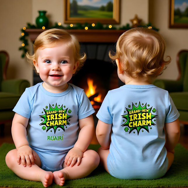 Body Charme personnalisable : Édition irlandaise (Customizable Charm Drop Irish Edition Baby Bodysuit)