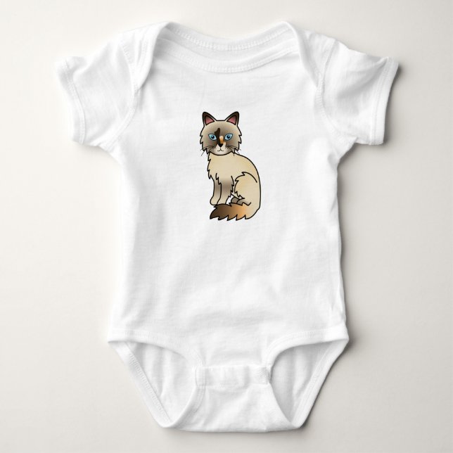 Body Chat Birman / Ragdoll au point tortie (Devant)