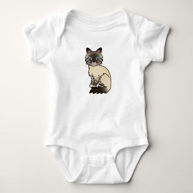 Body Chat Birman / Ragdoll au tabby seal point (Devant)