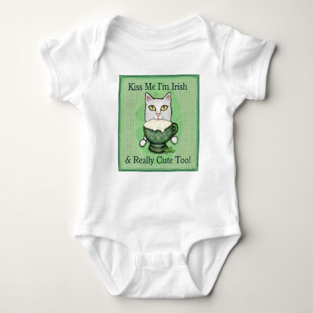 Body Chat de café irlandais, le jour de St Patrick (Devant)