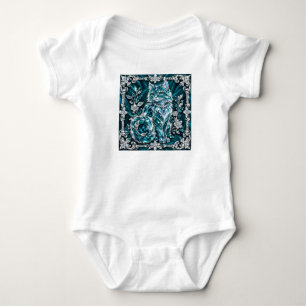 Body Chat en cristal de turquoise de luxe   Cadre en ar