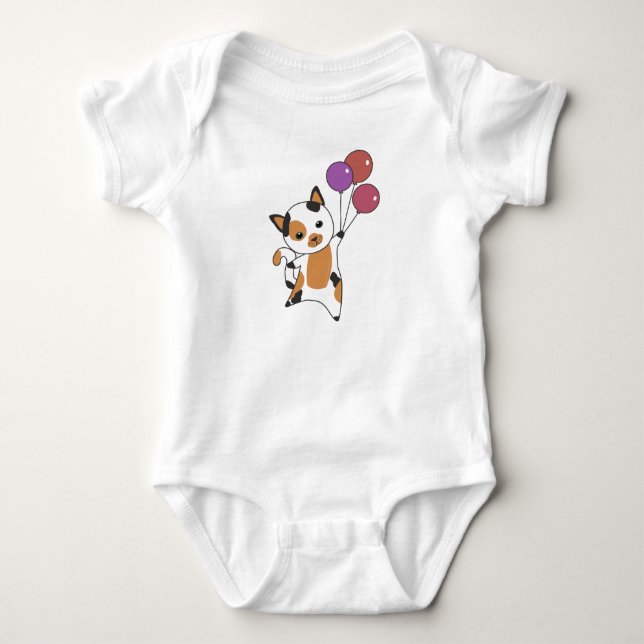 Body Chat Kitten Ballons Animaux doux Tricolor (Devant)