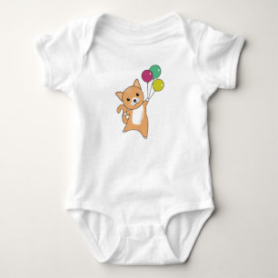 Body Chat Kitten Ballons doux Animaux Rouge Orange