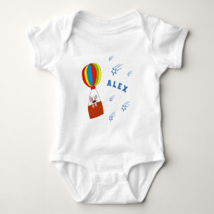 Body Chat mignon en ballon à air chaud avec nom