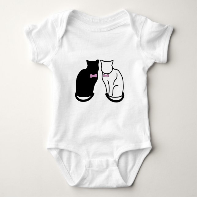 Body Chat noir et blanc (Devant)