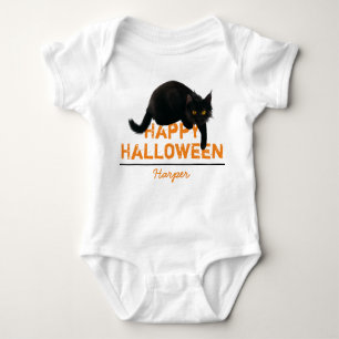 Body Chat noir Halloween Happy Personnalisé