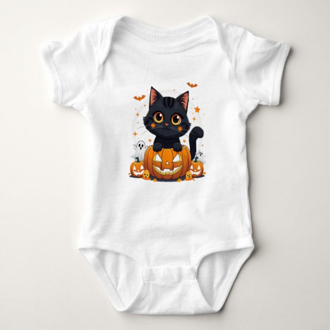 Body Chat noir mignon Halloween Kawaii (Devant)