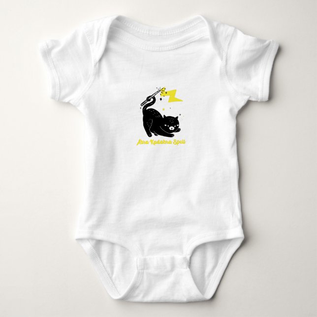 Body Chat noir sorcier - Sort Abra Kadabra (Devant)