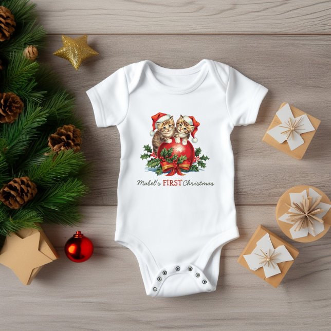 Body Chatons de Noël de bébé pour la première fois Boul (Créateur téléchargé)