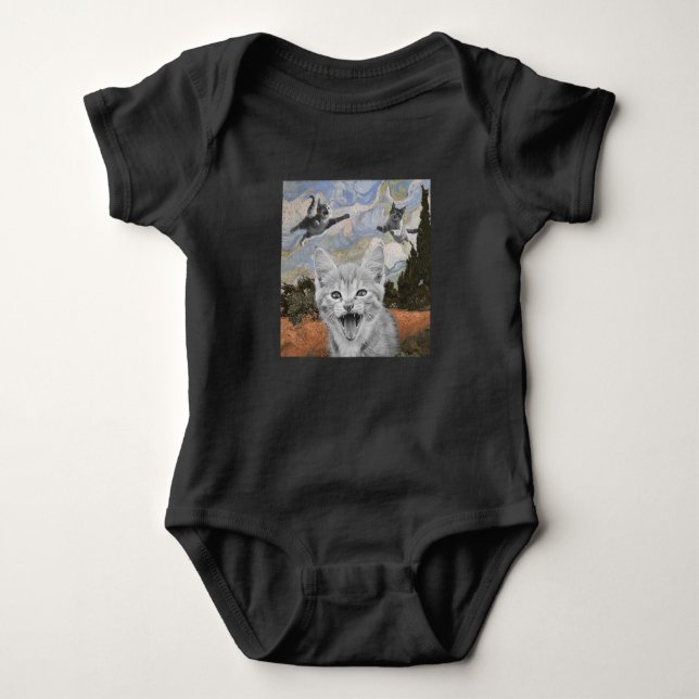 Body Chatons follement amusants Illustration surréalist (Devant)