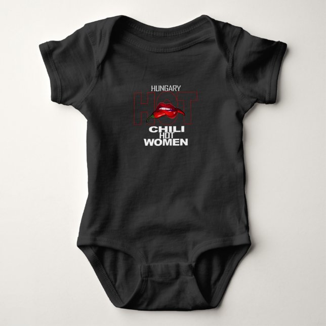 Body Chaud Chili Pepper Design de Noël, Unisex (Devant)