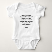 Chemise à citation drôle et marxiste « Je veux êtr