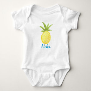 Body Chemise bébé Aloha Pineappa Aquarelle