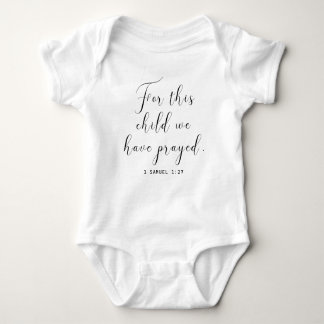 Body Chemise Bébé Avec Verse Bible - Christian Baby Cad