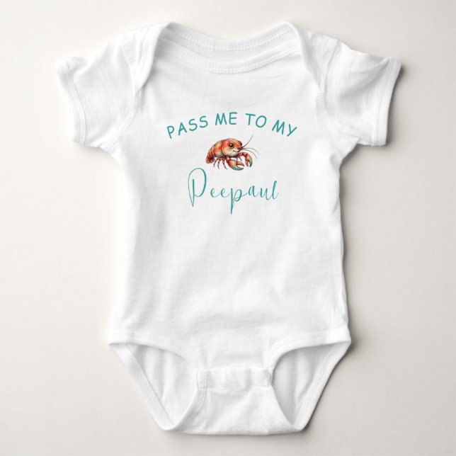 Body Chemise bébé écrevisse Peepaw (Devant)