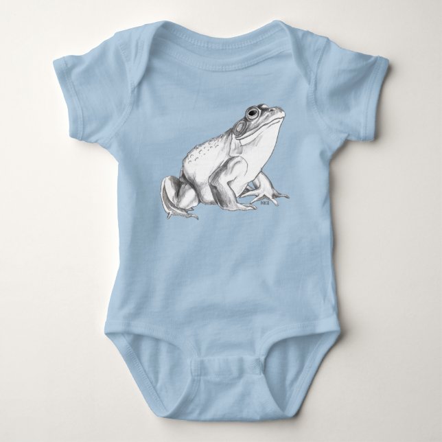 Body Chemise bébé grenouille crapaud grimpant bio Cadea (Devant)
