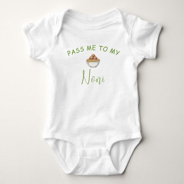 Body Chemise bébé Noni italienne (Devant)