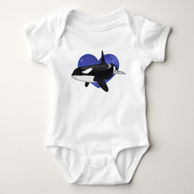 Body Chemise bébé pour baleine tueuse (Devant)