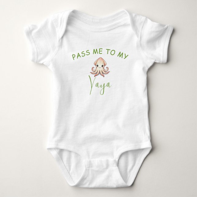 Body Chemise bébé Yaya grecque (Devant)