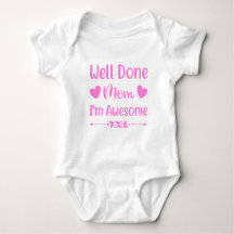 Chemise Bodysuit Bébé, Chemise Maman Bien Bas, Che