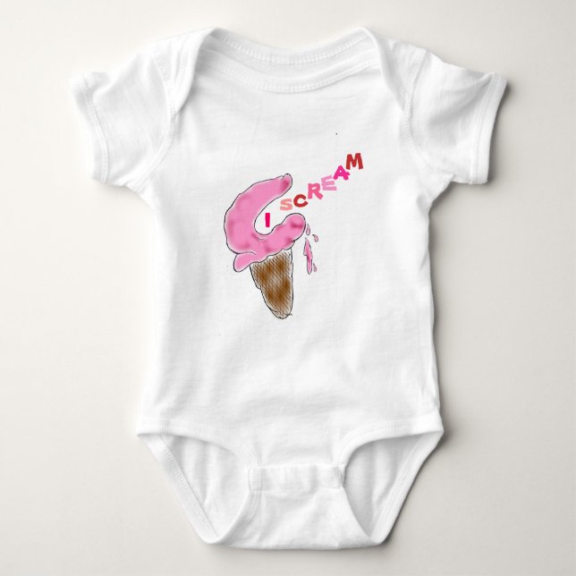 Body Chemise Cone de cri de glace (Devant)