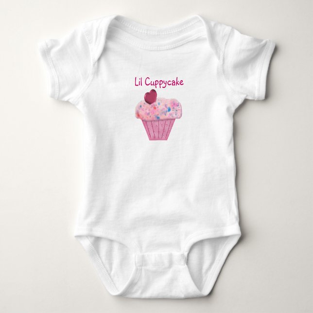 Body Chemise Cuppycake rose Lil Cupcake (Devant)