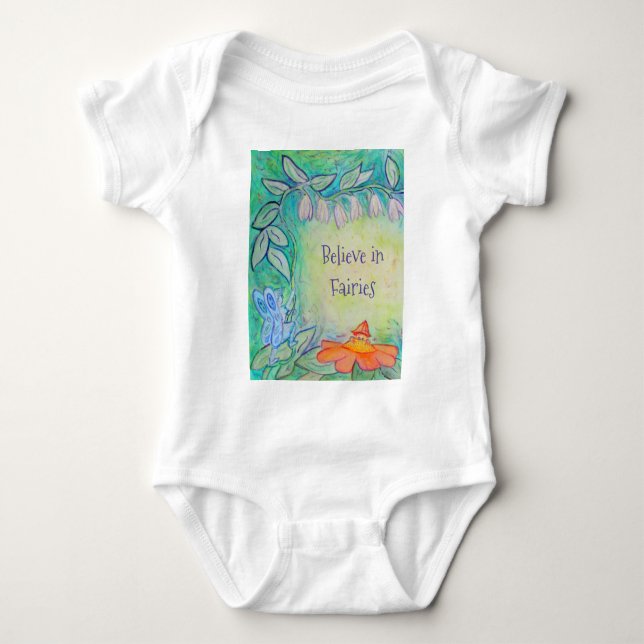 Body Chemise d'art de jardin de fée de fleurs (Devant)