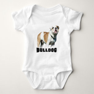 Body chemise de bébé de bouledogue