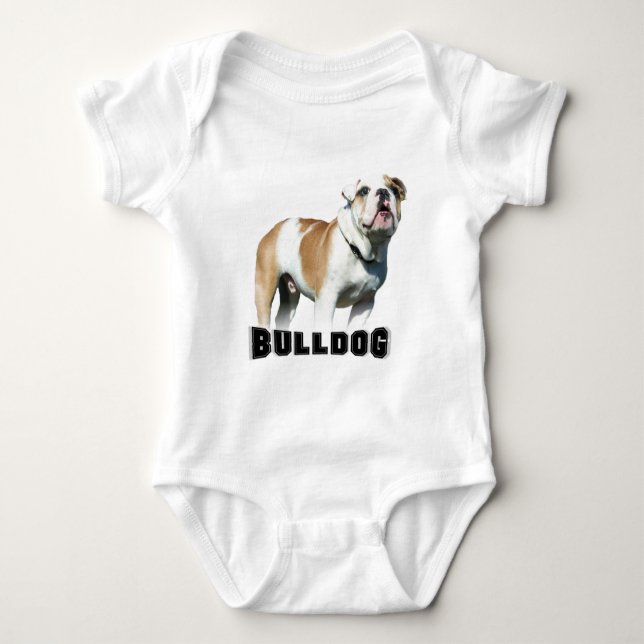 Body chemise de bébé de bouledogue (Devant)