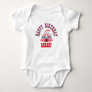 Body Chemise de bébé de cirque avec le nom fait sur