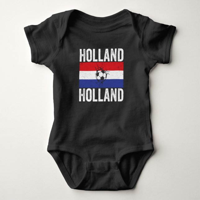 Body Chemise de football Holland Holland Jersey Pays-Ba (Devant)