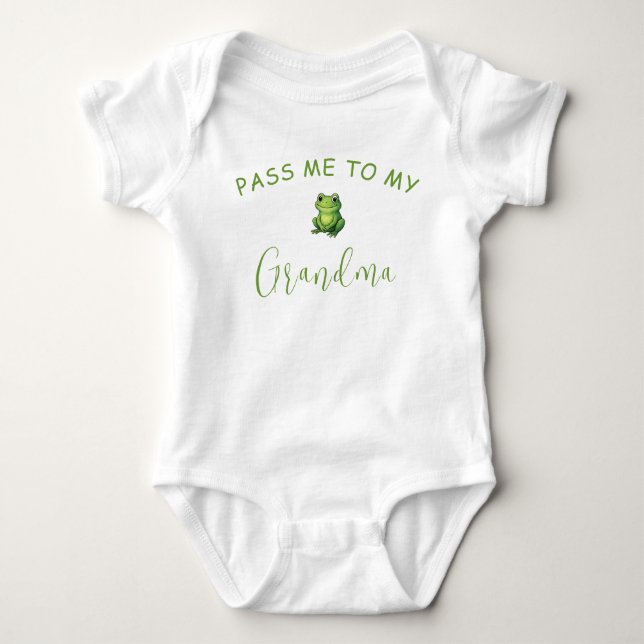 Body Chemise de grand-mère de bébé (Devant)