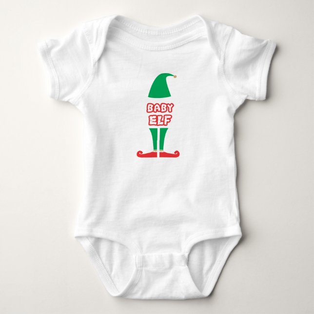 BODY CHEMISE DE VACANCES DE BÉBÉ ELF CHRISTMAS (Devant)