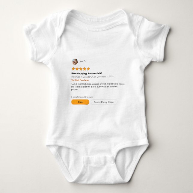 Body Chemise d'évaluation pour bébé / Une pièce ( 0-24  (Devant)