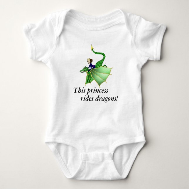 Body Chemise Dragon Princess, avec des mots (Devant)