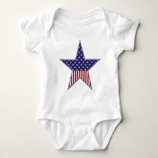 Body Chemise patriotique de nourrisson de drapeau